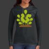 Ladies 100% Ring Spun Cotton Long Sleeve Hooded T Shirt Thumbnail
