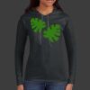 Ladies 100% Ring Spun Cotton Long Sleeve Hooded T Shirt Thumbnail