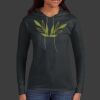 Ladies 100% Ring Spun Cotton Long Sleeve Hooded T Shirt Thumbnail