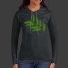 Ladies 100% Ring Spun Cotton Long Sleeve Hooded T Shirt Thumbnail
