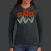 Ladies 100% Ring Spun Cotton Long Sleeve Hooded T Shirt Thumbnail