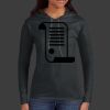 Ladies 100% Ring Spun Cotton Long Sleeve Hooded T Shirt Thumbnail