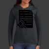 Ladies 100% Ring Spun Cotton Long Sleeve Hooded T Shirt Thumbnail