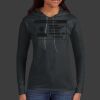 Ladies 100% Ring Spun Cotton Long Sleeve Hooded T Shirt Thumbnail