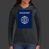 Ladies 100% Ring Spun Cotton Long Sleeve Hooded T Shirt Thumbnail