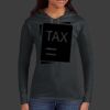 Ladies 100% Ring Spun Cotton Long Sleeve Hooded T Shirt Thumbnail