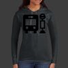 Ladies 100% Ring Spun Cotton Long Sleeve Hooded T Shirt Thumbnail