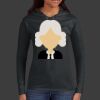 Ladies 100% Ring Spun Cotton Long Sleeve Hooded T Shirt Thumbnail