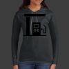 Ladies 100% Ring Spun Cotton Long Sleeve Hooded T Shirt Thumbnail