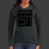 Ladies 100% Ring Spun Cotton Long Sleeve Hooded T Shirt Thumbnail