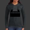 Ladies 100% Ring Spun Cotton Long Sleeve Hooded T Shirt Thumbnail