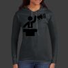 Ladies 100% Ring Spun Cotton Long Sleeve Hooded T Shirt Thumbnail