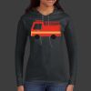 Ladies 100% Ring Spun Cotton Long Sleeve Hooded T Shirt Thumbnail