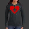 Ladies 100% Ring Spun Cotton Long Sleeve Hooded T Shirt Thumbnail