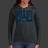 Ladies 100% Ring Spun Cotton Long Sleeve Hooded T Shirt Thumbnail