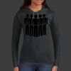 Ladies 100% Ring Spun Cotton Long Sleeve Hooded T Shirt Thumbnail