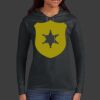 Ladies 100% Ring Spun Cotton Long Sleeve Hooded T Shirt Thumbnail