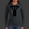 Ladies 100% Ring Spun Cotton Long Sleeve Hooded T Shirt Thumbnail