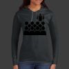Ladies 100% Ring Spun Cotton Long Sleeve Hooded T Shirt Thumbnail