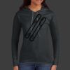 Ladies 100% Ring Spun Cotton Long Sleeve Hooded T Shirt Thumbnail