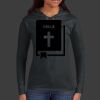 Ladies 100% Ring Spun Cotton Long Sleeve Hooded T Shirt Thumbnail