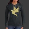 Ladies 100% Ring Spun Cotton Long Sleeve Hooded T Shirt Thumbnail