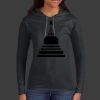 Ladies 100% Ring Spun Cotton Long Sleeve Hooded T Shirt Thumbnail