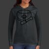 Ladies 100% Ring Spun Cotton Long Sleeve Hooded T Shirt Thumbnail
