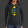 Ladies 100% Ring Spun Cotton Long Sleeve Hooded T Shirt Thumbnail