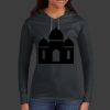 Ladies 100% Ring Spun Cotton Long Sleeve Hooded T Shirt Thumbnail