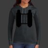 Ladies 100% Ring Spun Cotton Long Sleeve Hooded T Shirt Thumbnail