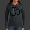 Ladies 100% Ring Spun Cotton Long Sleeve Hooded T Shirt Thumbnail