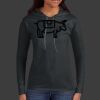 Ladies 100% Ring Spun Cotton Long Sleeve Hooded T Shirt Thumbnail
