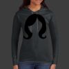 Ladies 100% Ring Spun Cotton Long Sleeve Hooded T Shirt Thumbnail