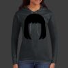 Ladies 100% Ring Spun Cotton Long Sleeve Hooded T Shirt Thumbnail