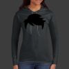 Ladies 100% Ring Spun Cotton Long Sleeve Hooded T Shirt Thumbnail