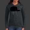 Ladies 100% Ring Spun Cotton Long Sleeve Hooded T Shirt Thumbnail