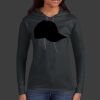 Ladies 100% Ring Spun Cotton Long Sleeve Hooded T Shirt Thumbnail