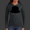 Ladies 100% Ring Spun Cotton Long Sleeve Hooded T Shirt Thumbnail