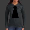 Ladies 100% Ring Spun Cotton Long Sleeve Hooded T Shirt Thumbnail