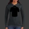 Ladies 100% Ring Spun Cotton Long Sleeve Hooded T Shirt Thumbnail