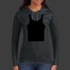 Ladies 100% Ring Spun Cotton Long Sleeve Hooded T Shirt Thumbnail
