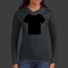 Ladies 100% Ring Spun Cotton Long Sleeve Hooded T Shirt Thumbnail