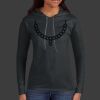 Ladies 100% Ring Spun Cotton Long Sleeve Hooded T Shirt Thumbnail
