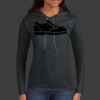 Ladies 100% Ring Spun Cotton Long Sleeve Hooded T Shirt Thumbnail