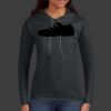Ladies 100% Ring Spun Cotton Long Sleeve Hooded T Shirt Thumbnail