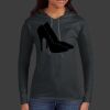 Ladies 100% Ring Spun Cotton Long Sleeve Hooded T Shirt Thumbnail