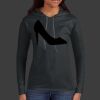 Ladies 100% Ring Spun Cotton Long Sleeve Hooded T Shirt Thumbnail