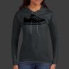Ladies 100% Ring Spun Cotton Long Sleeve Hooded T Shirt Thumbnail