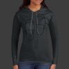 Ladies 100% Ring Spun Cotton Long Sleeve Hooded T Shirt Thumbnail
